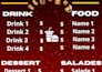 create a modern restaurant menu for you